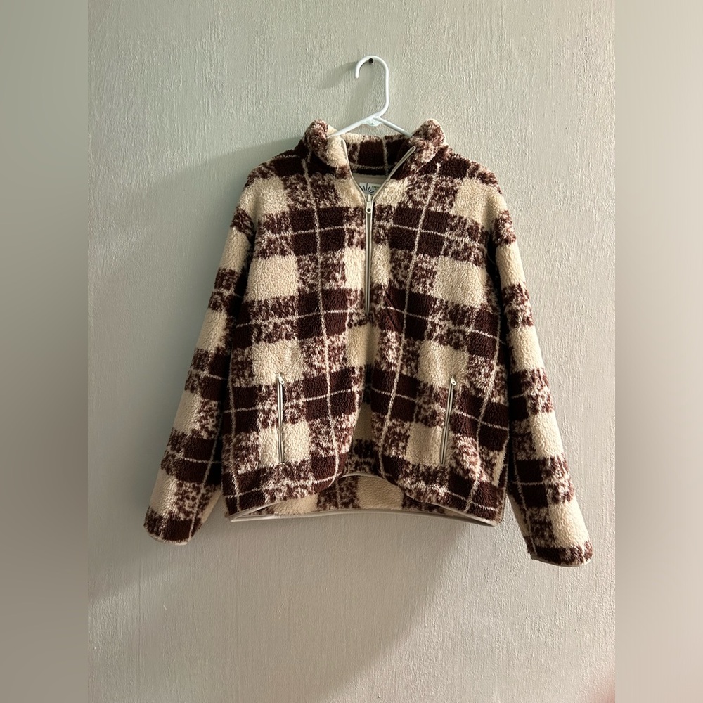 OFFLINE by aerie quarter zip sherpa